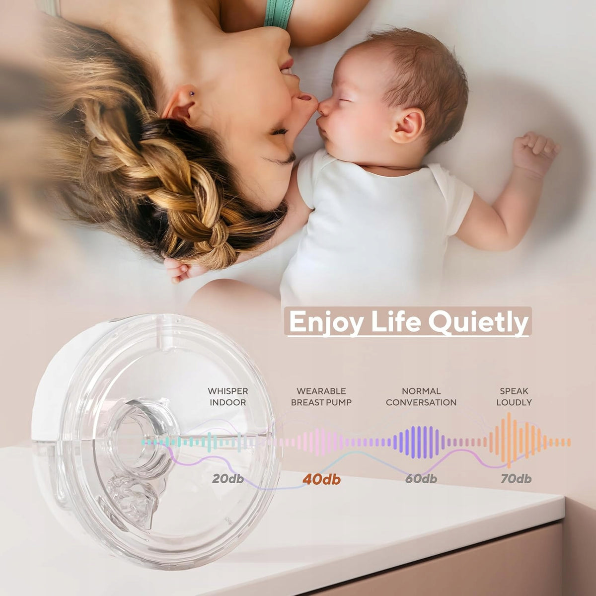 Hands Free Shell Breast Pump, 9 Levels 4 Modes with LED Display Medical device no