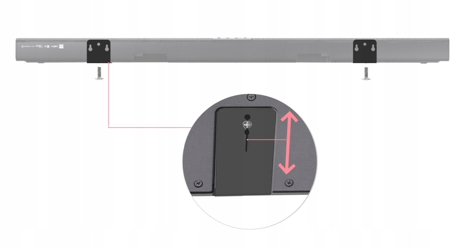Hanger bracket wall mount adjustment speaker Soundbar Samsung white Brand MT3CH