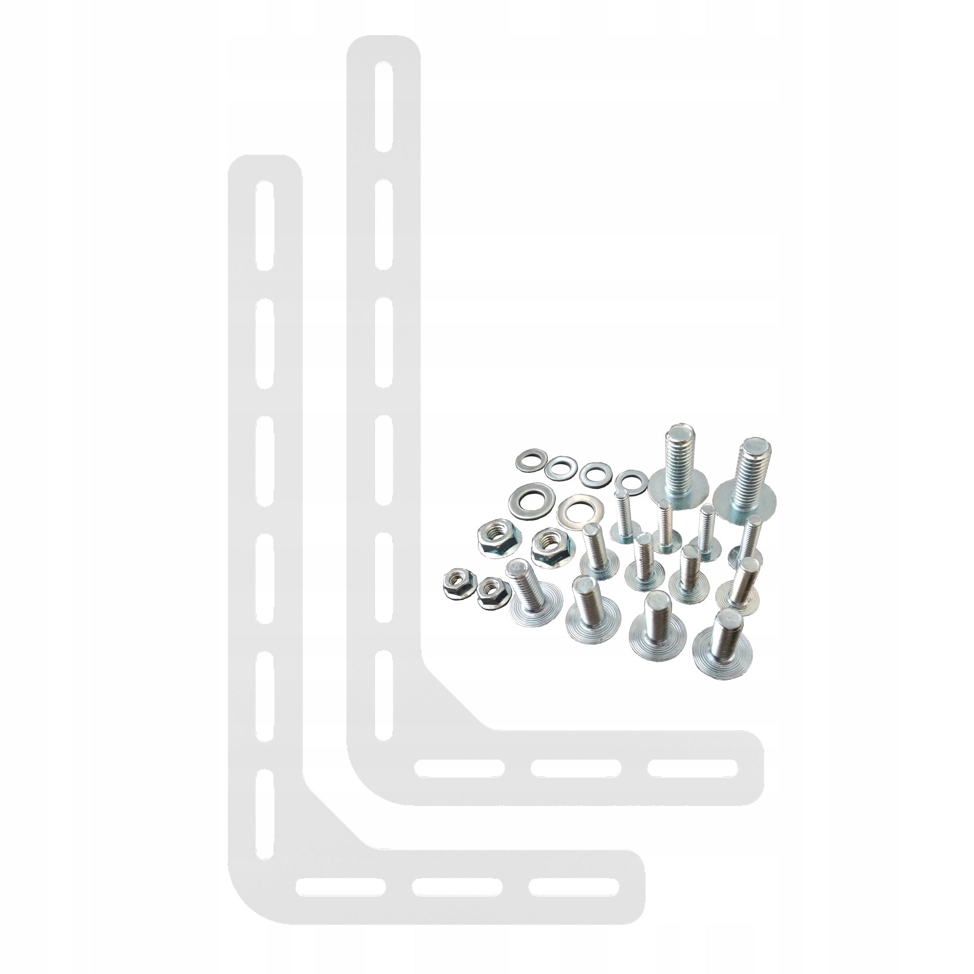 Hanger holder mount adjustment for speaker column Soundbar TV white