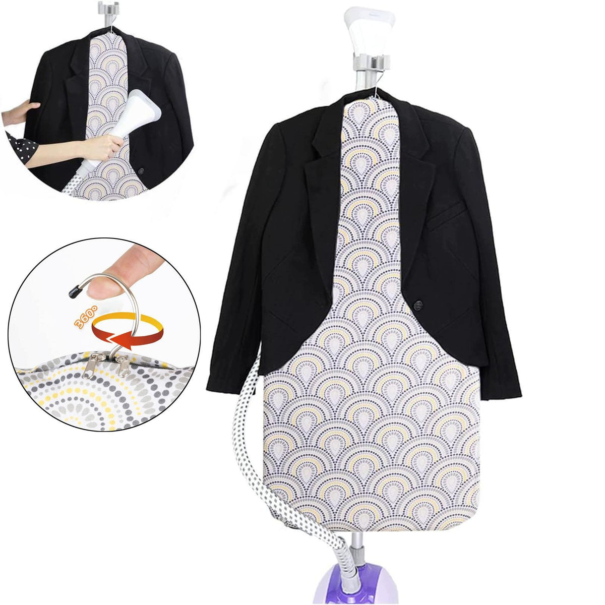 Hanging Ironing Pad Garment Steamer Pad Foldable Ironing Board Style C