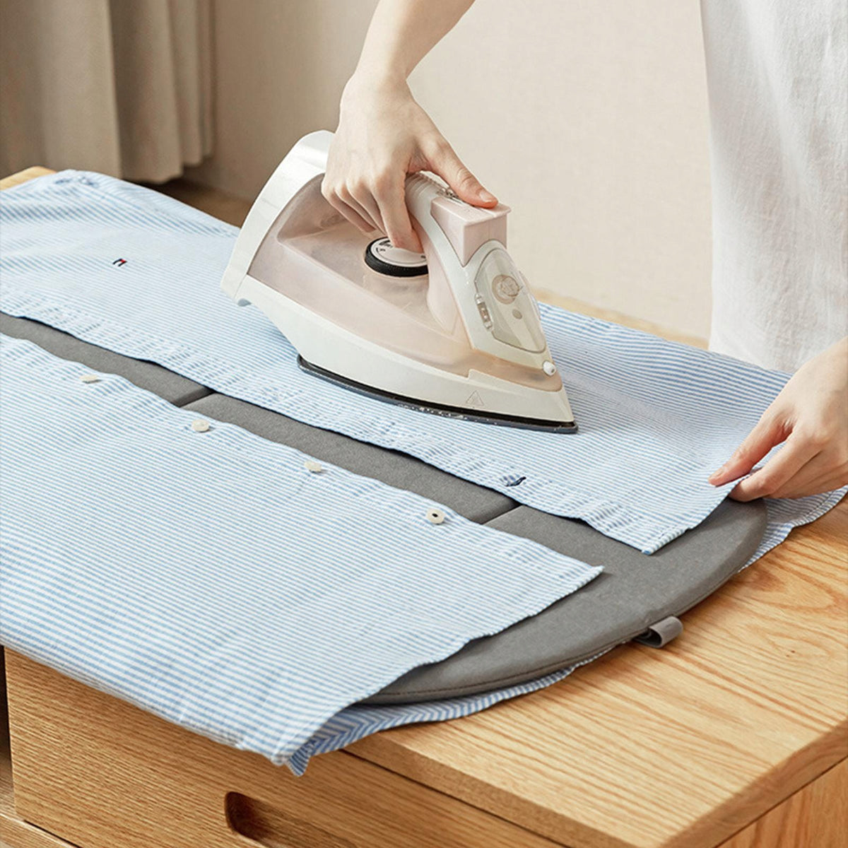 Hanging Ironing Pad Garment Steamers Board Portable Vertical Clothes Packaging status original