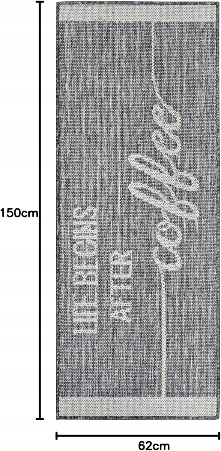Hanse Home Sidewalk for Kitchen 62x150 cm Anti-slip Mat Rug Cucina Brand Hanse Home