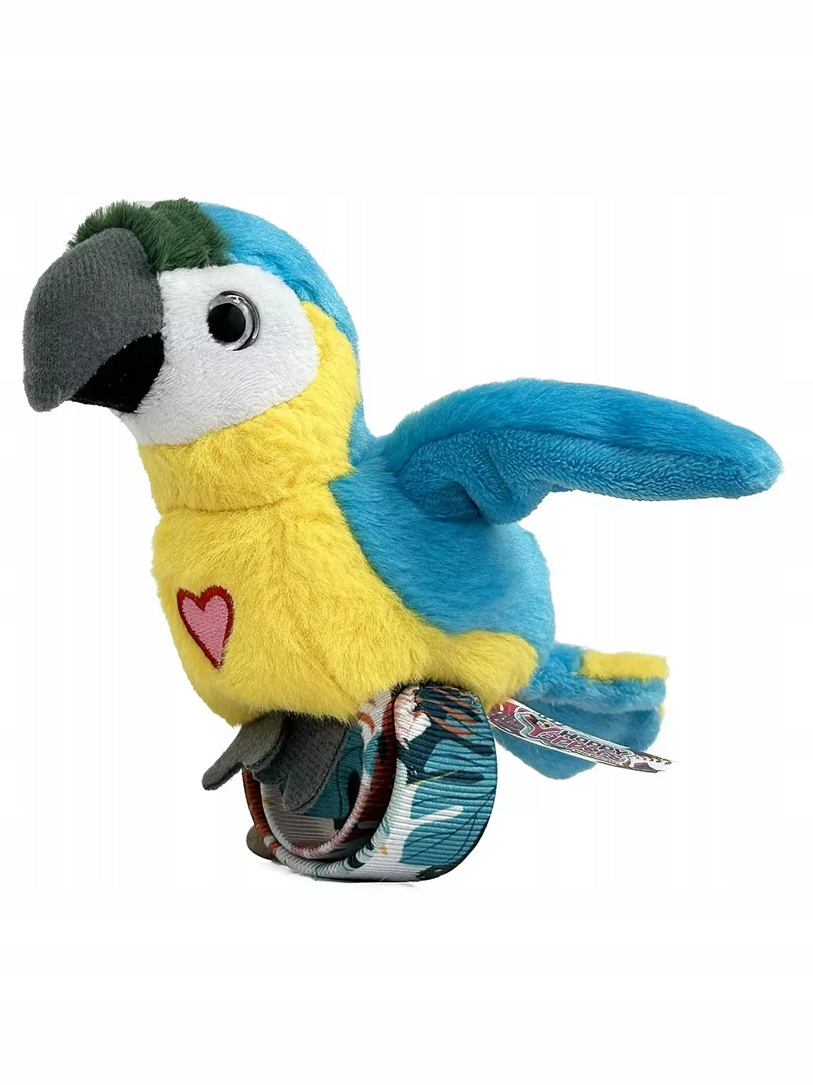 Happy Yappers Parrot Interactive Blue Repeats and Sings Brand Semo