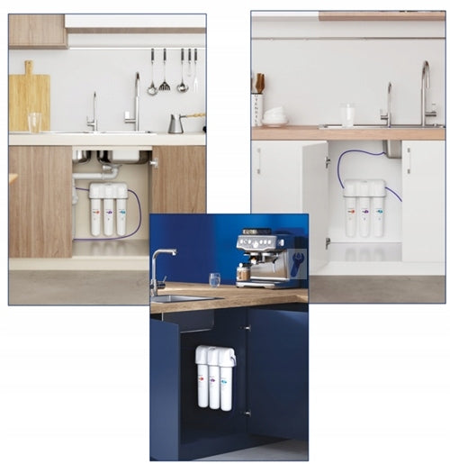 Hard water filter softening under sink AQUAPHOR ECO H PRO black spout Brand Aquaphor