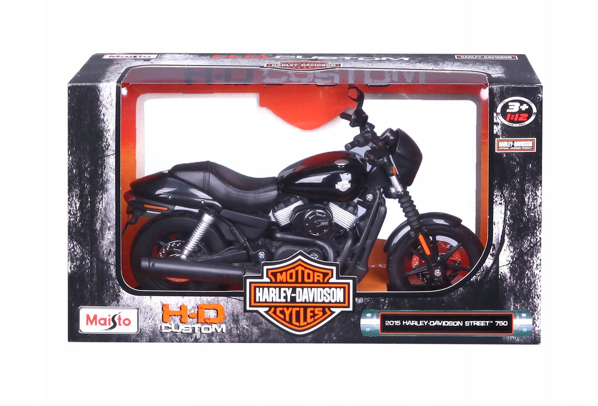 Harley-Davidson Street 750 2015 Maisto 1:12 Black Model Motorcycle 32333