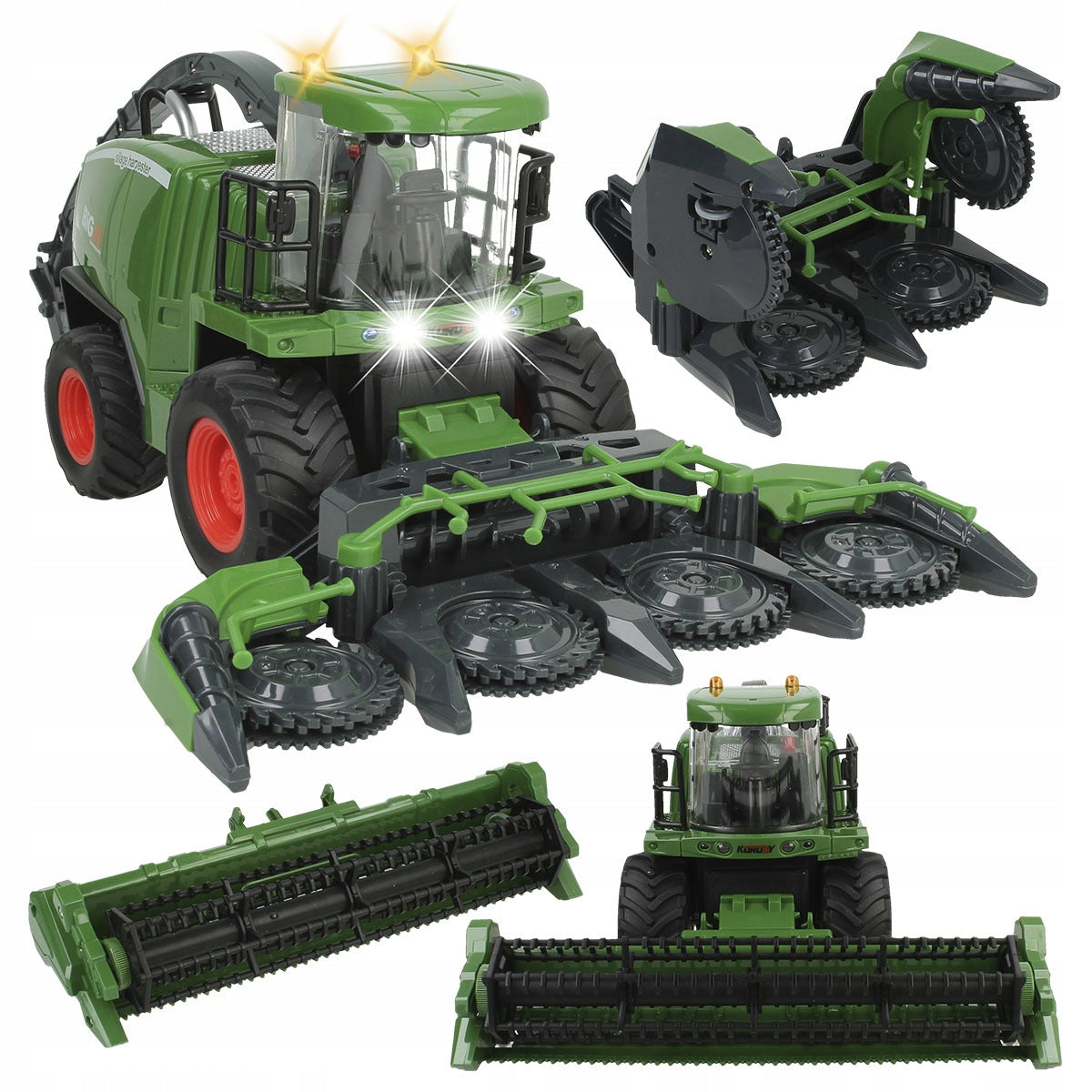 Harvester Toy Agricultural Machine 2in1 Heder For Corn Cereal Light Drive Packaging status original