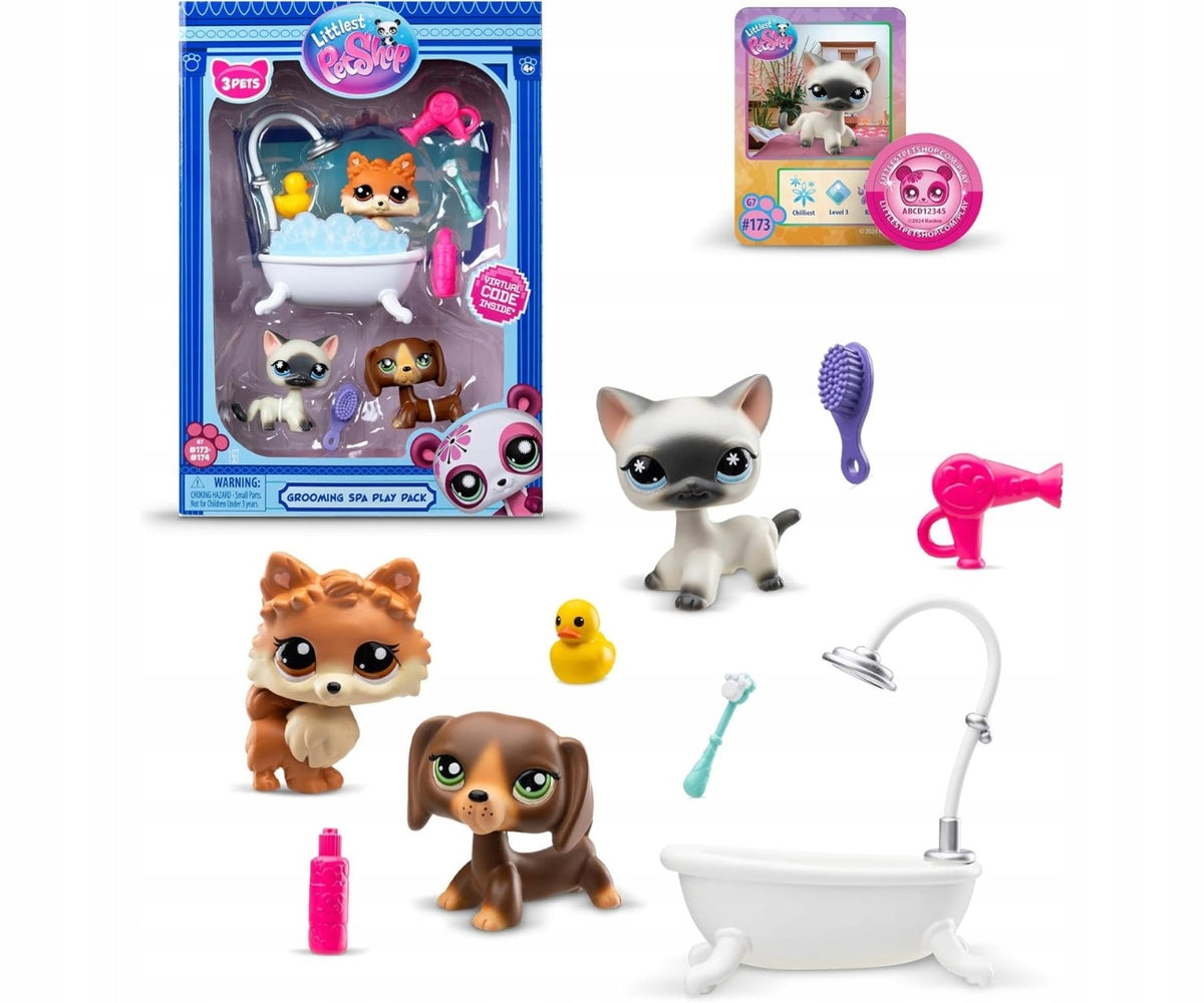 Hasbro 00638 Littlest Pet Shop Grooming Spa Figurine Set Manufacturer code 00638