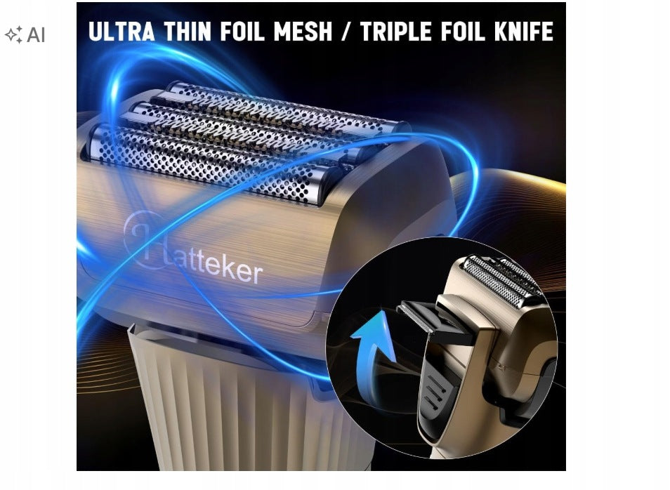 Hatteker Foil Shaver for Men Trimmer T-Blade Manufacturer code HT-607