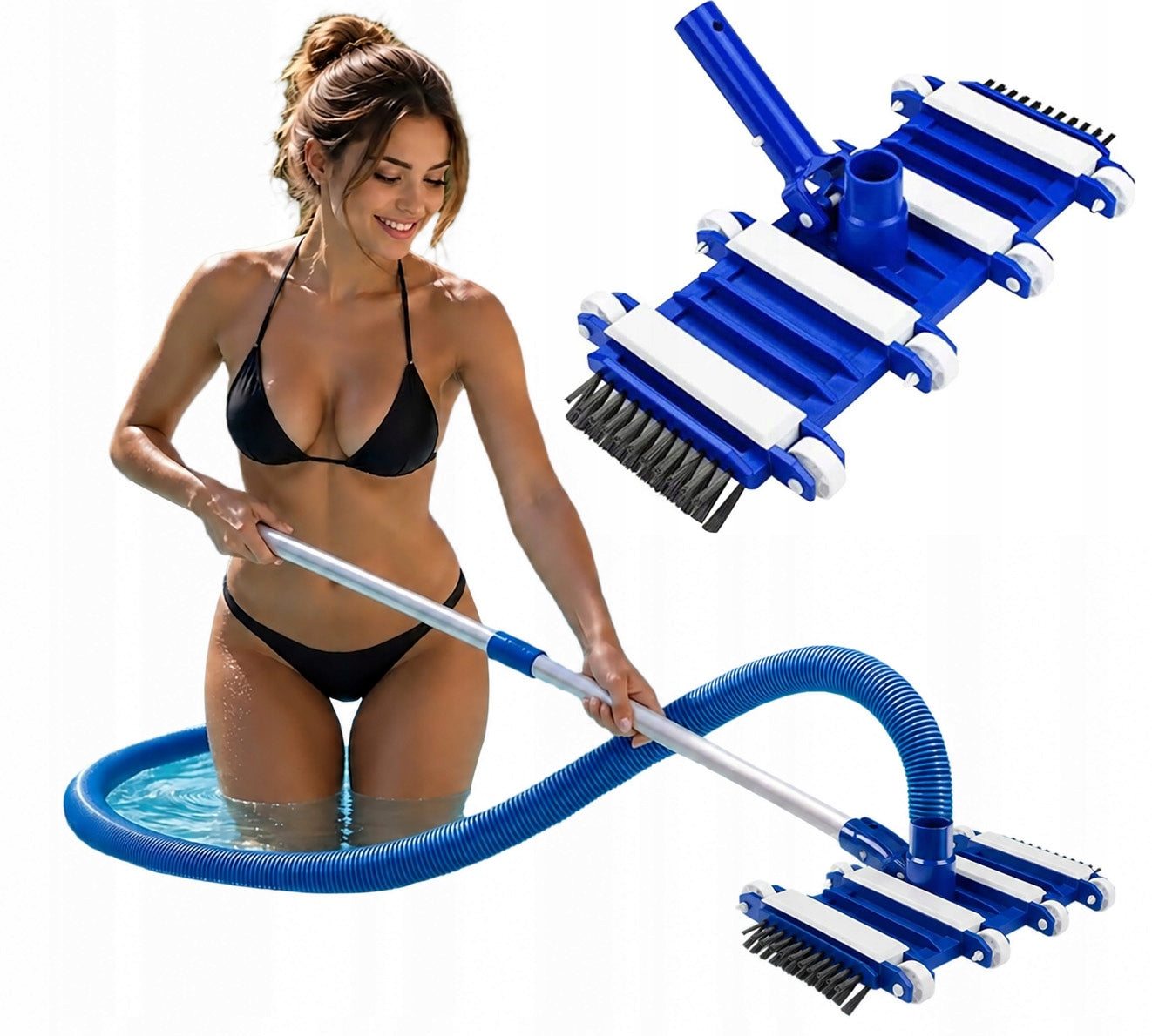 Head Brush Suction Tip for Vacuum Cleaner Cleaning Swimming Pool Jacuzi 1008 Packaging status original