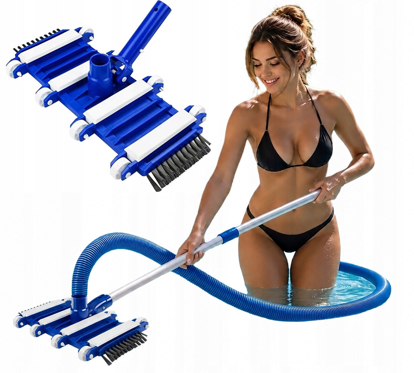 Head Brush Suction Tip for Vacuum Cleaner Cleaning Swimming Pool Jacuzi 1008