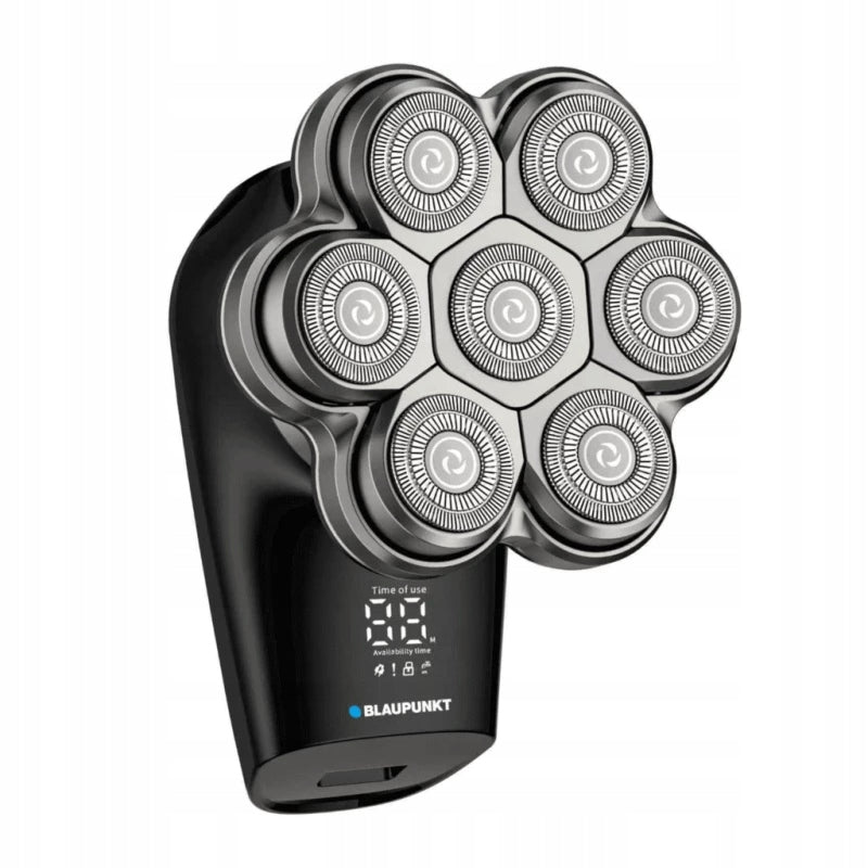 Head Shaver Blaupunkt MSH601 Trimmer 7 Blades IPX5 Wireless LED Packaging status original