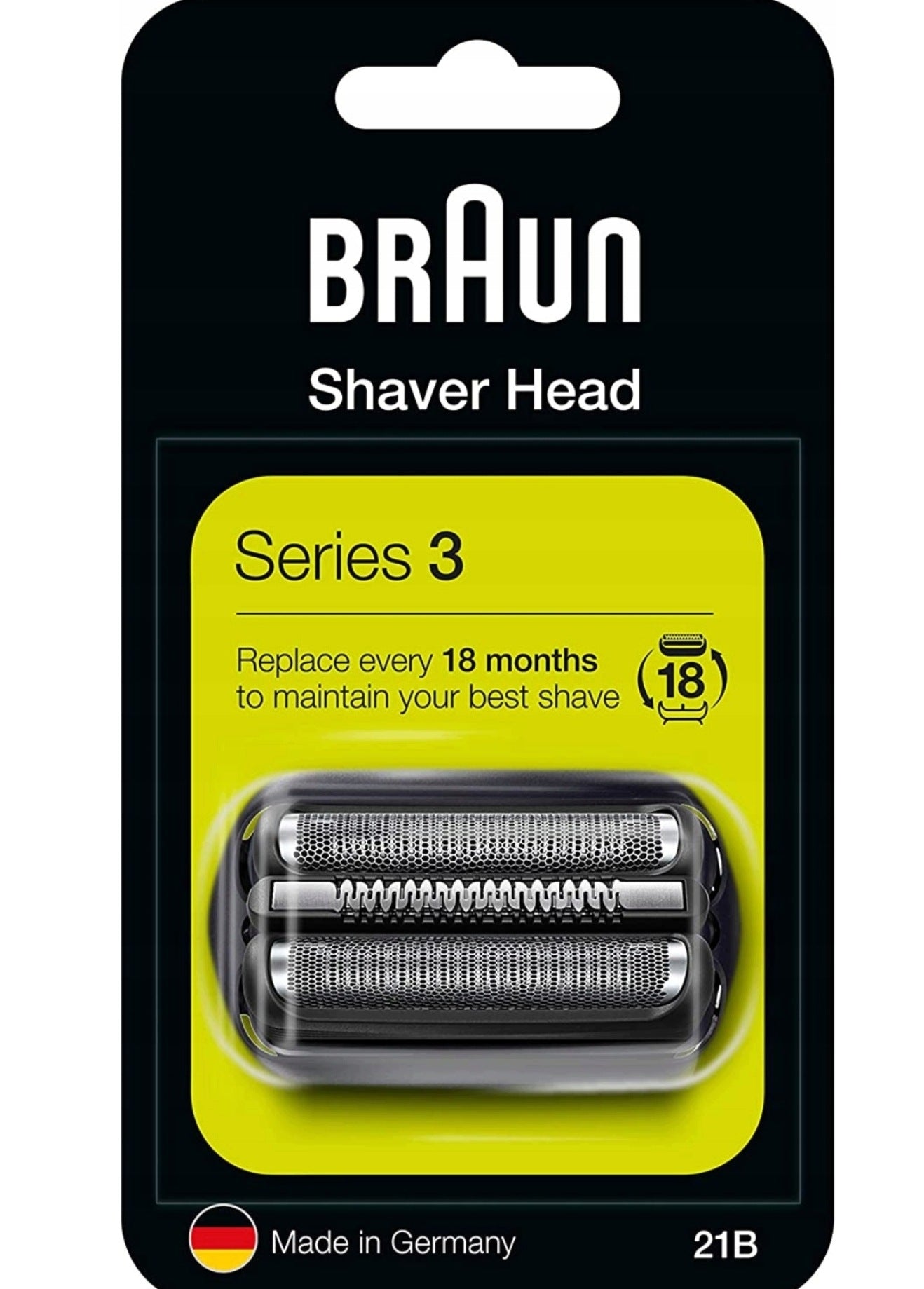 Head block blades foil Braun 21B blade knives for SERIES 3 for 32B original Packaging status original