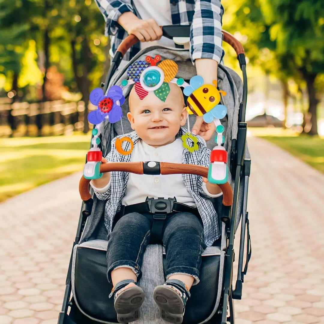 Headband with toys for crib and stroller animals rattles for babies Packaging status original