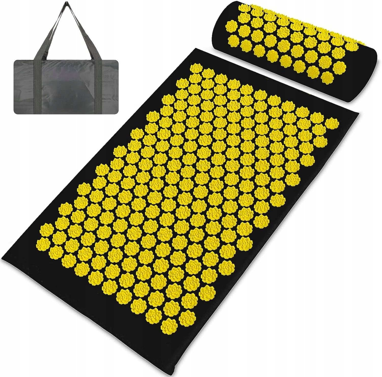 Health Acupressure Mat with Spikes Stimulating Massage Pillow Set Brand no brand