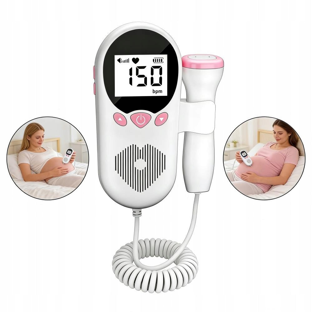 Heart Rate Detector Lung Doppler Lcd Display Brak Radiation Handheld