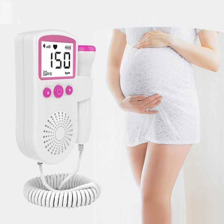 Heart Rate Detector Lung Doppler Lcd Display No Radiation Handheld Packaging status original