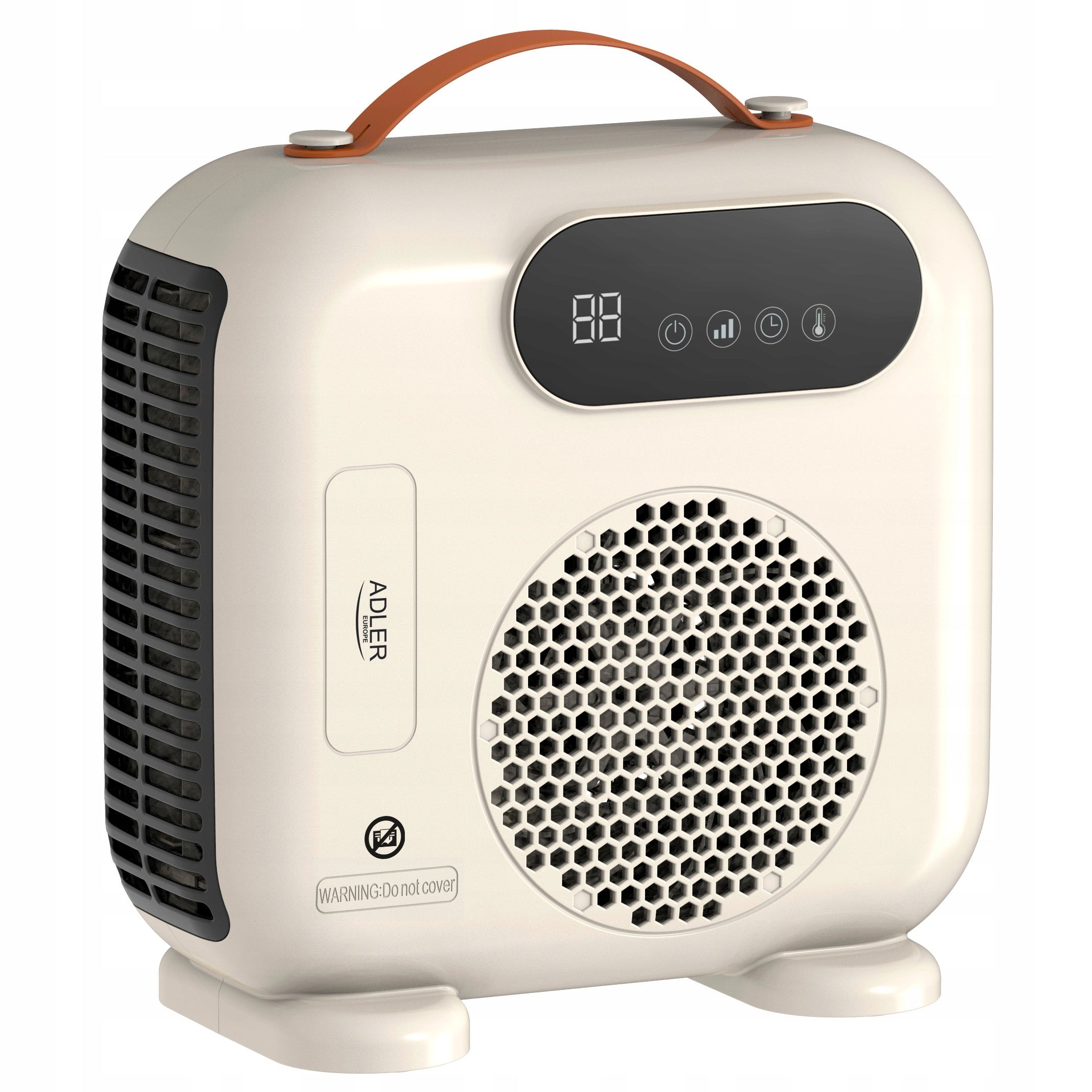 Heat Fan Electric Heater 2000W LCD Remote Control Timer Beige Adler Manufacturer code AD7756b