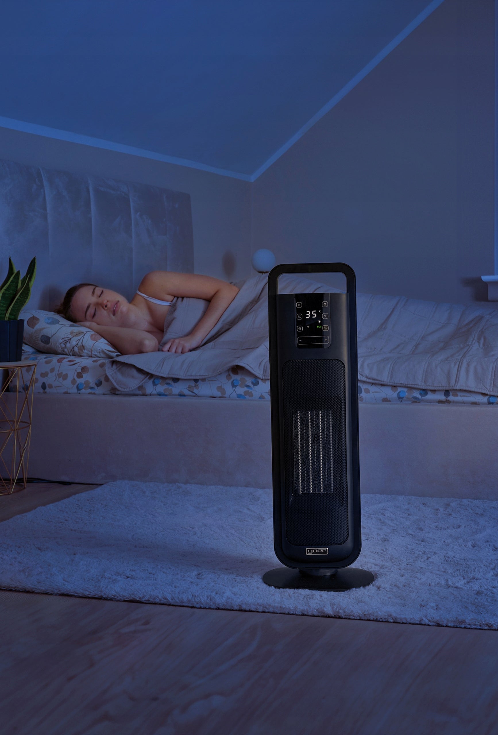 Heat Fan Farelka Silent 38dB Yoer 2000W +Timer 4Modes Energy Efficient EAN (GTIN) 5900779770935