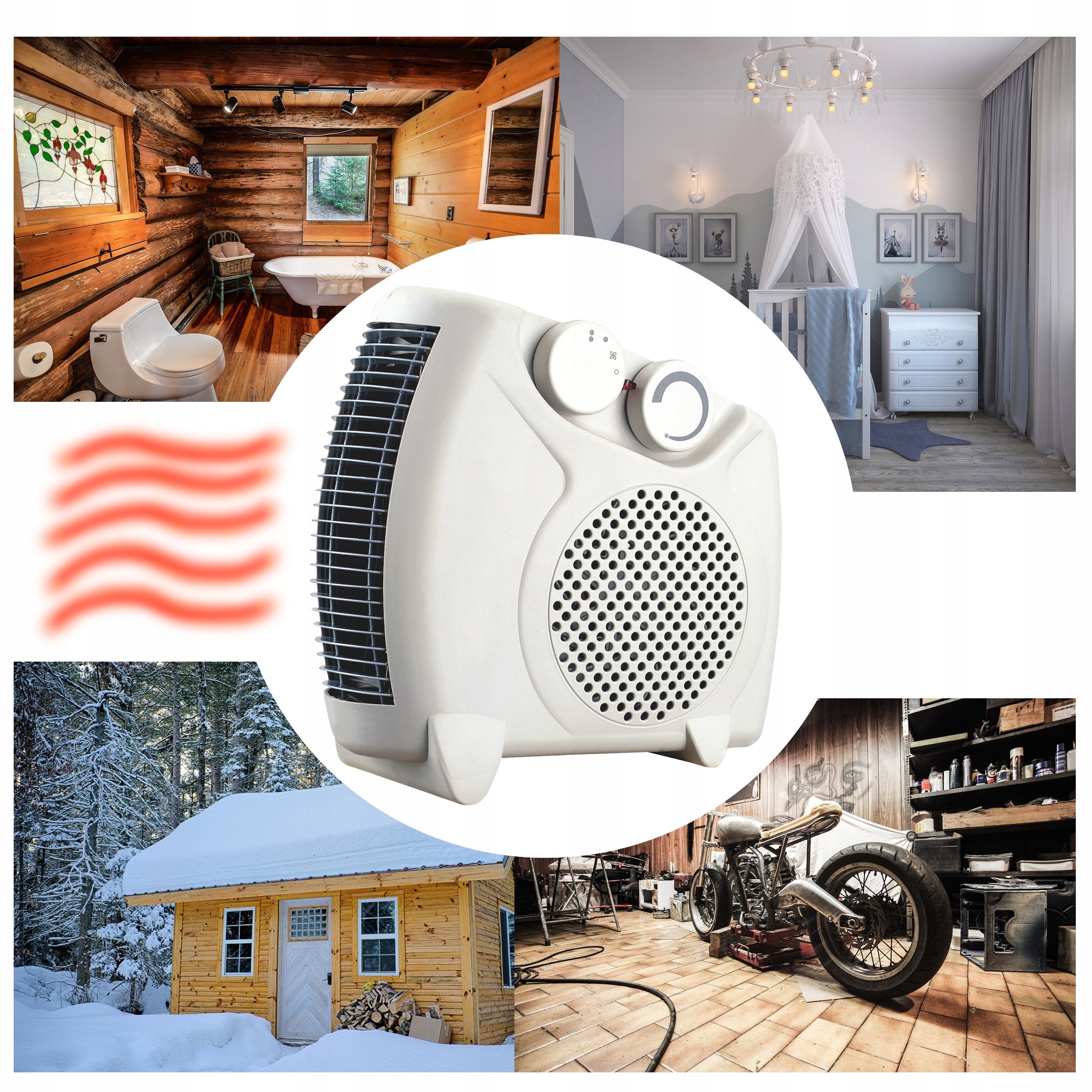 Heat fan BLOW 2000W FH-A11 apron vertical level Manufacturer code 44-116#