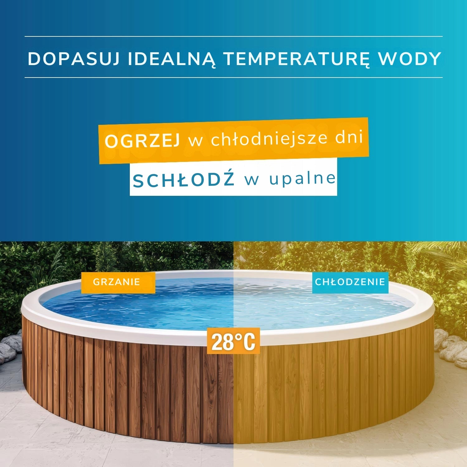 Heat pump for swimming pool 30m3 Poolex Nano 5kW FULL INVERTER - WiFi - up to 40st. Product weight with unit packaging 36 kg