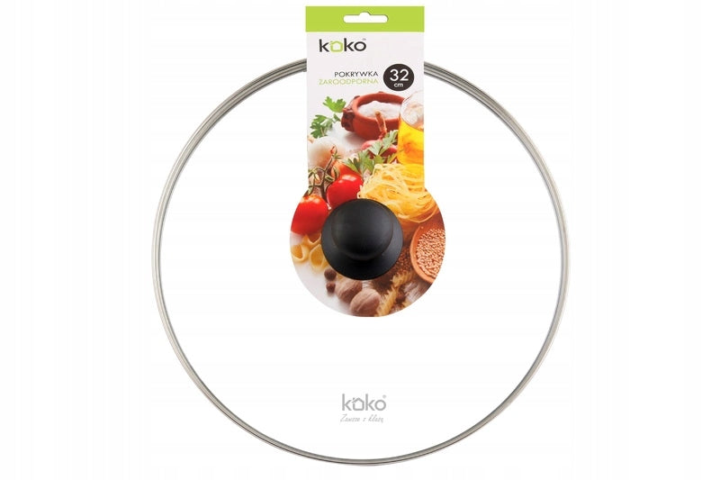 Heat-resistant glass cover 32 cm KOKO
