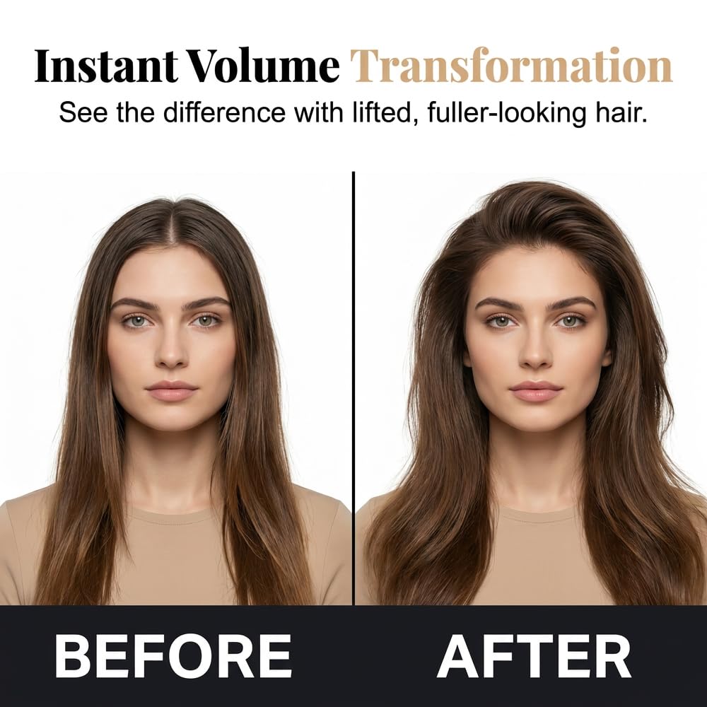 Heated Root Volumizer Clip, Hair Crown Lifting Styler Booster (Beige) | Brand no brand