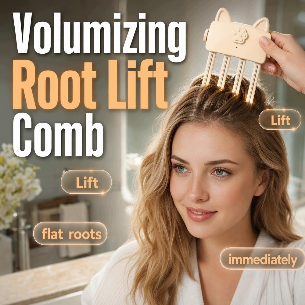 Heated Root Volumizer Clip, Hair Crown Lifting Styler Booster (Beige) | Manufacturer code Heated Root Volumizer Hair Clip