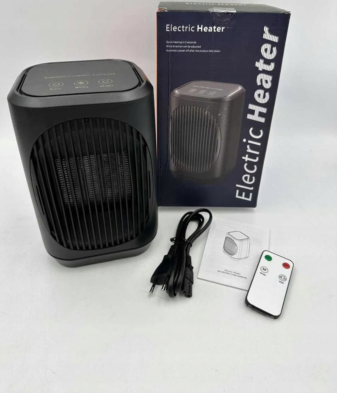 Heater/Fan Electric 3in1 – 70° Oscillation, Remote Control
