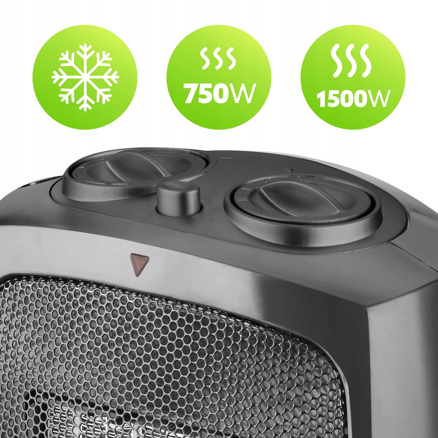 Heater Farelka Heater 1500W Ceramic Thermostat Safety overheating protection
