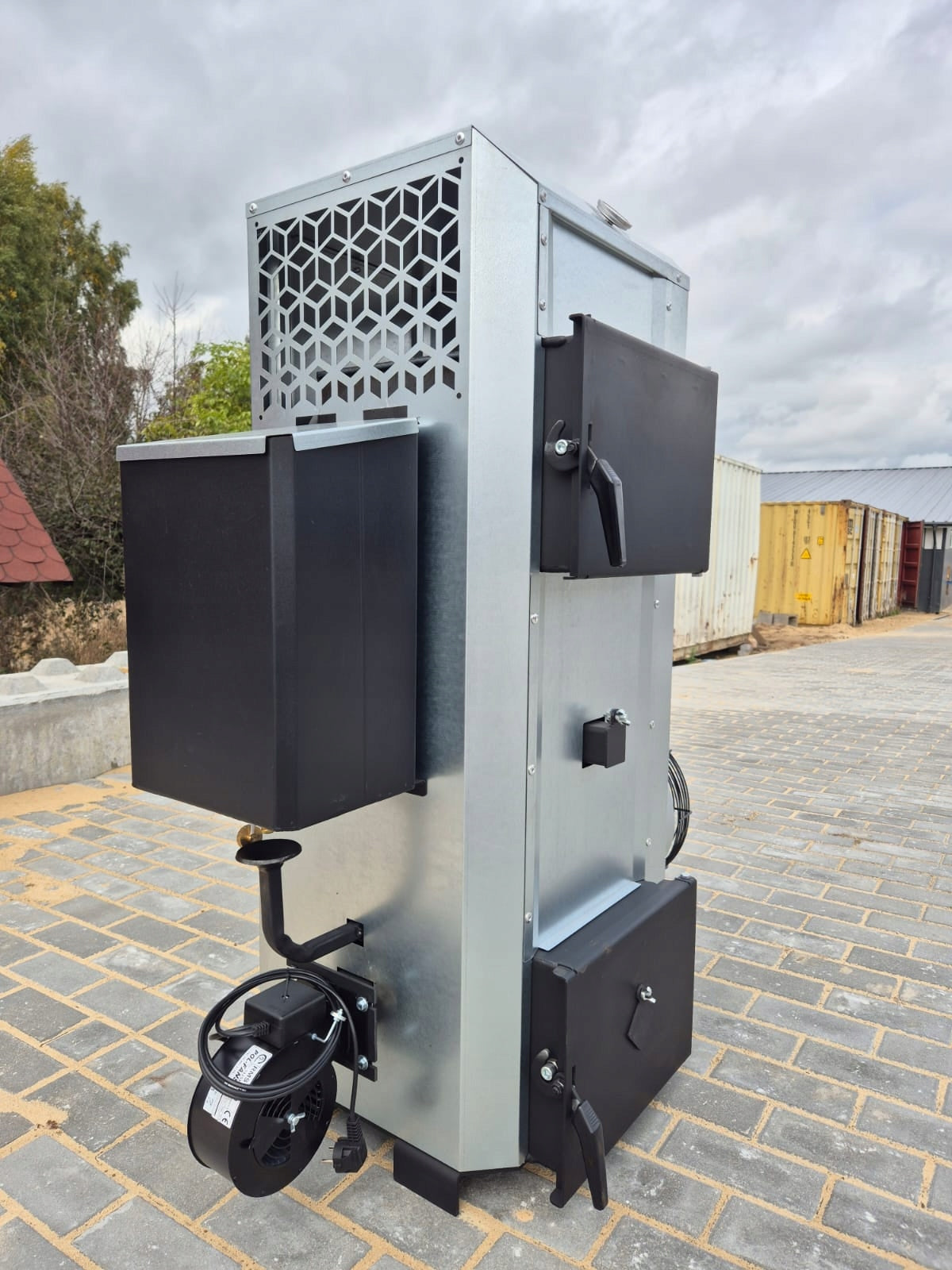 Heater Goat Blower Oven with Blower for Workshop 400m2 Oil+Wood Manufacturer code NG30 NAGRZEWNICA 30kw