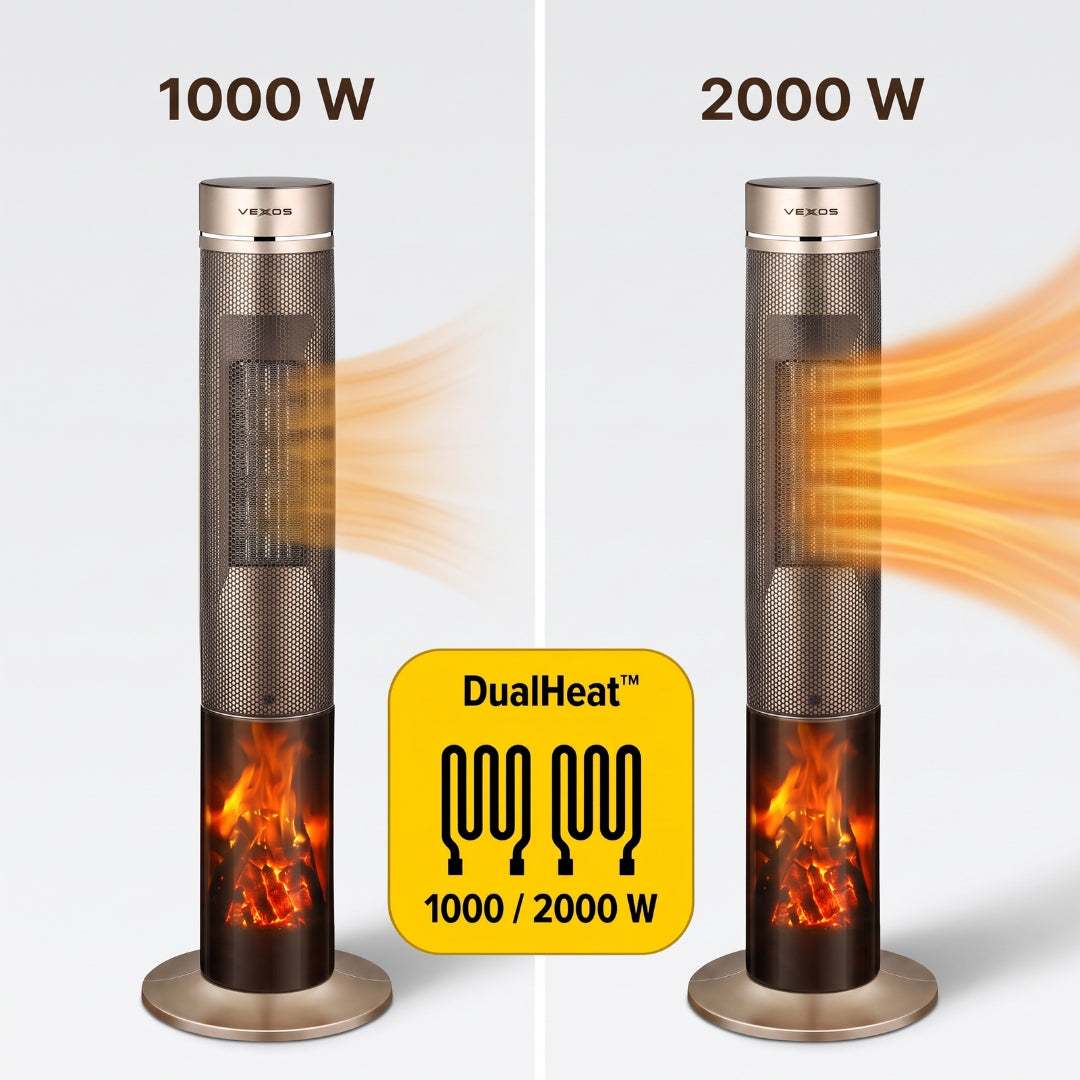 Heater VEXOS Column radiator Farelka 2000W QUIET ECONOMICAL ECO Packaging status original