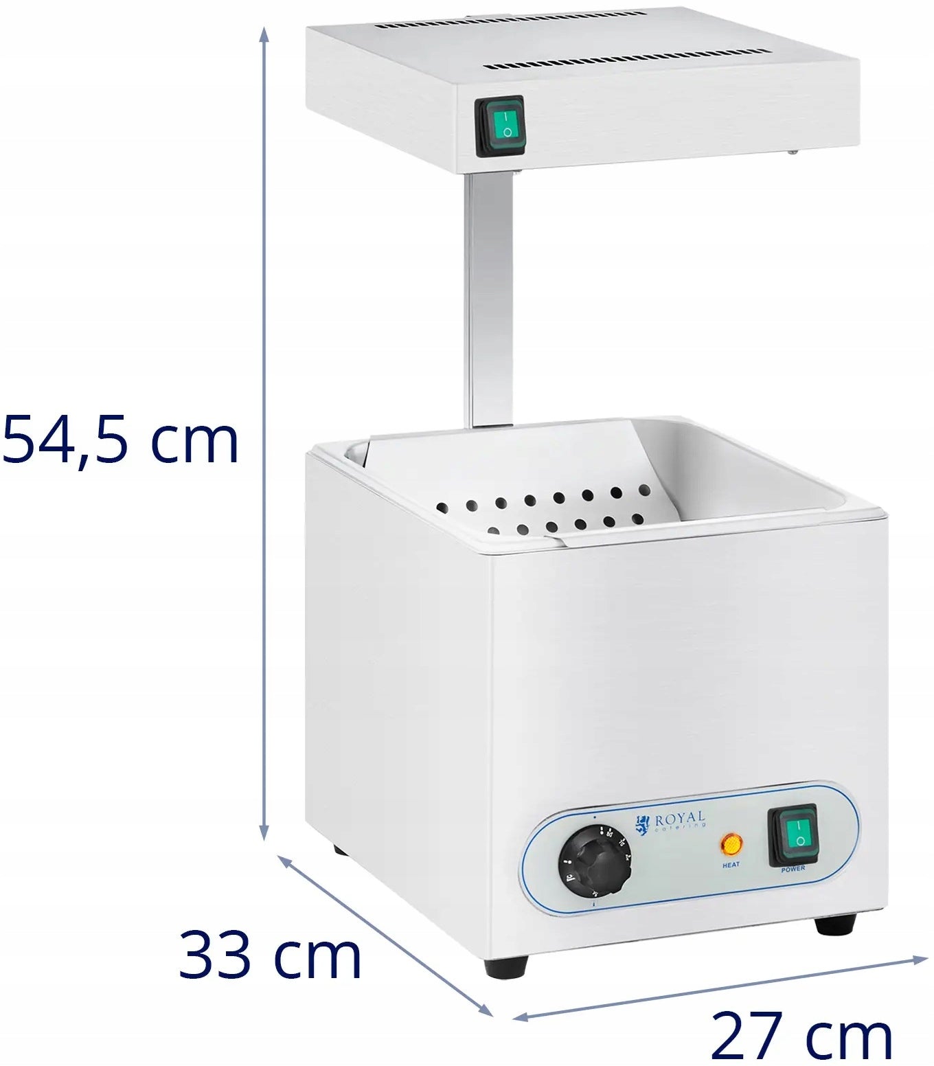 Heater for fries heater 850W GN1/2 ROYAL CATERING RCWG-1500 Packaging status original