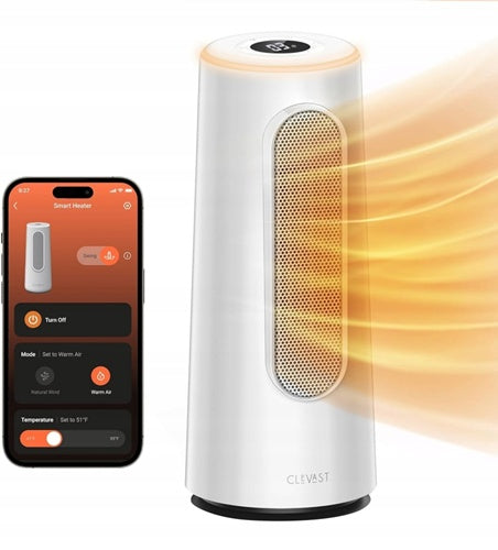Heater heater apron timer 83° Wi-Fi 1500W CLEVAST CL-EH01