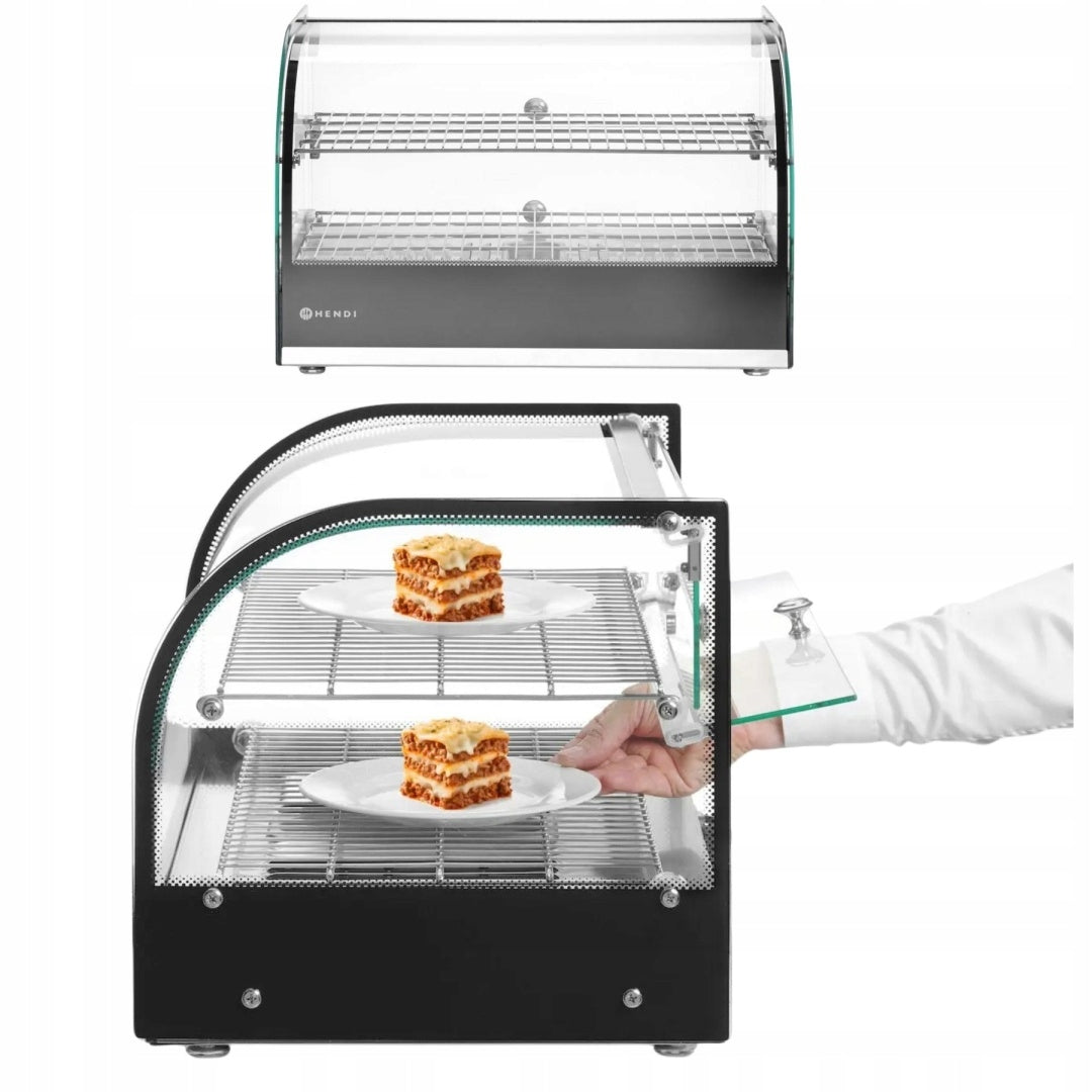 Heating Cabinet 2-Level Glazed 554x376x376 Heated Hendi 2739