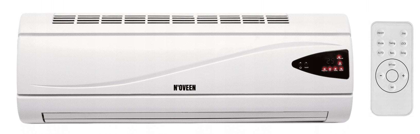 Heating curtain N'OVEEN HC2200 with LED remote control 2000W