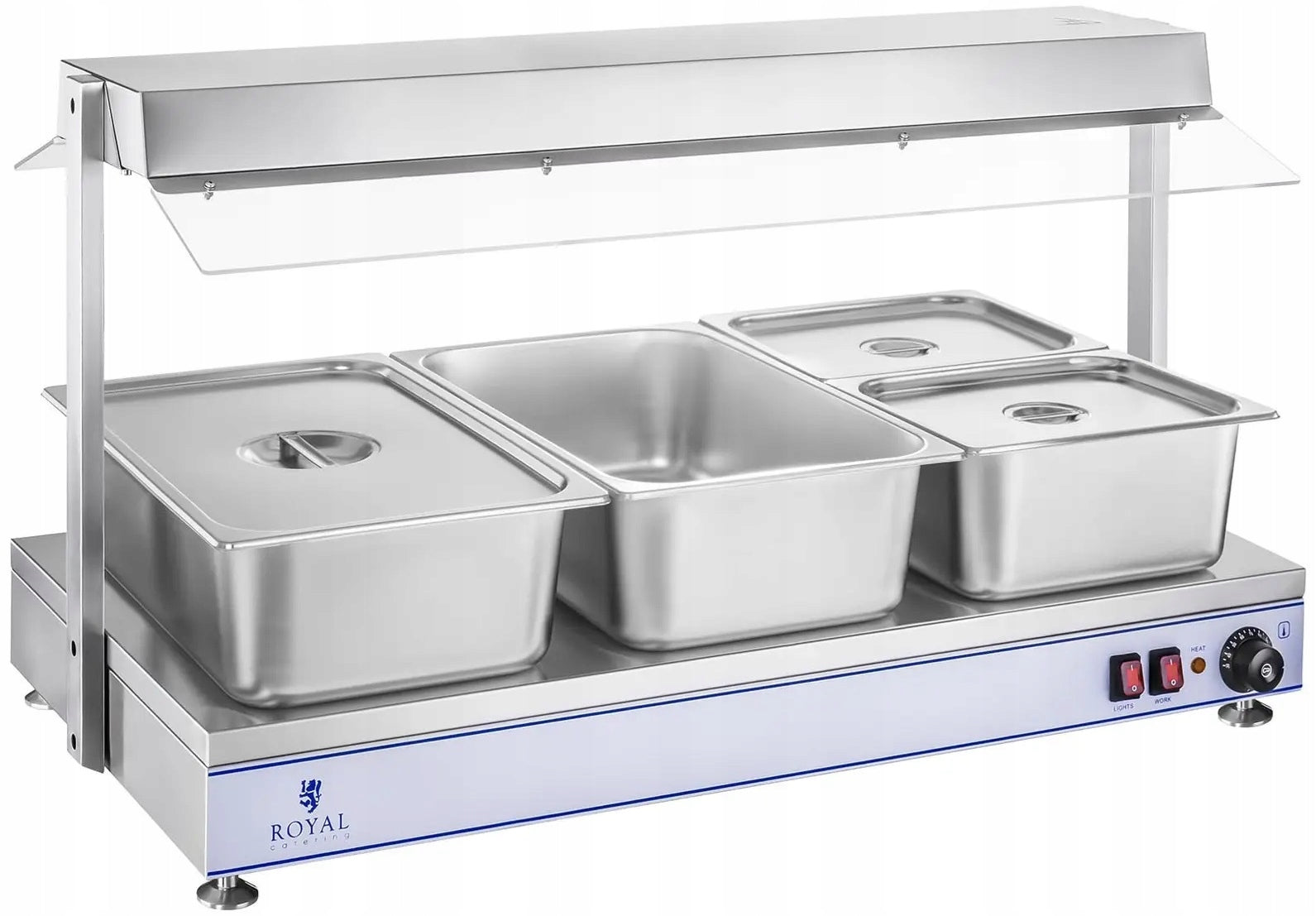 Heating plate 1200x500mm 4 halogens 2000W ROYAL CATERING RCHP-120 Manufacturer code 10010384