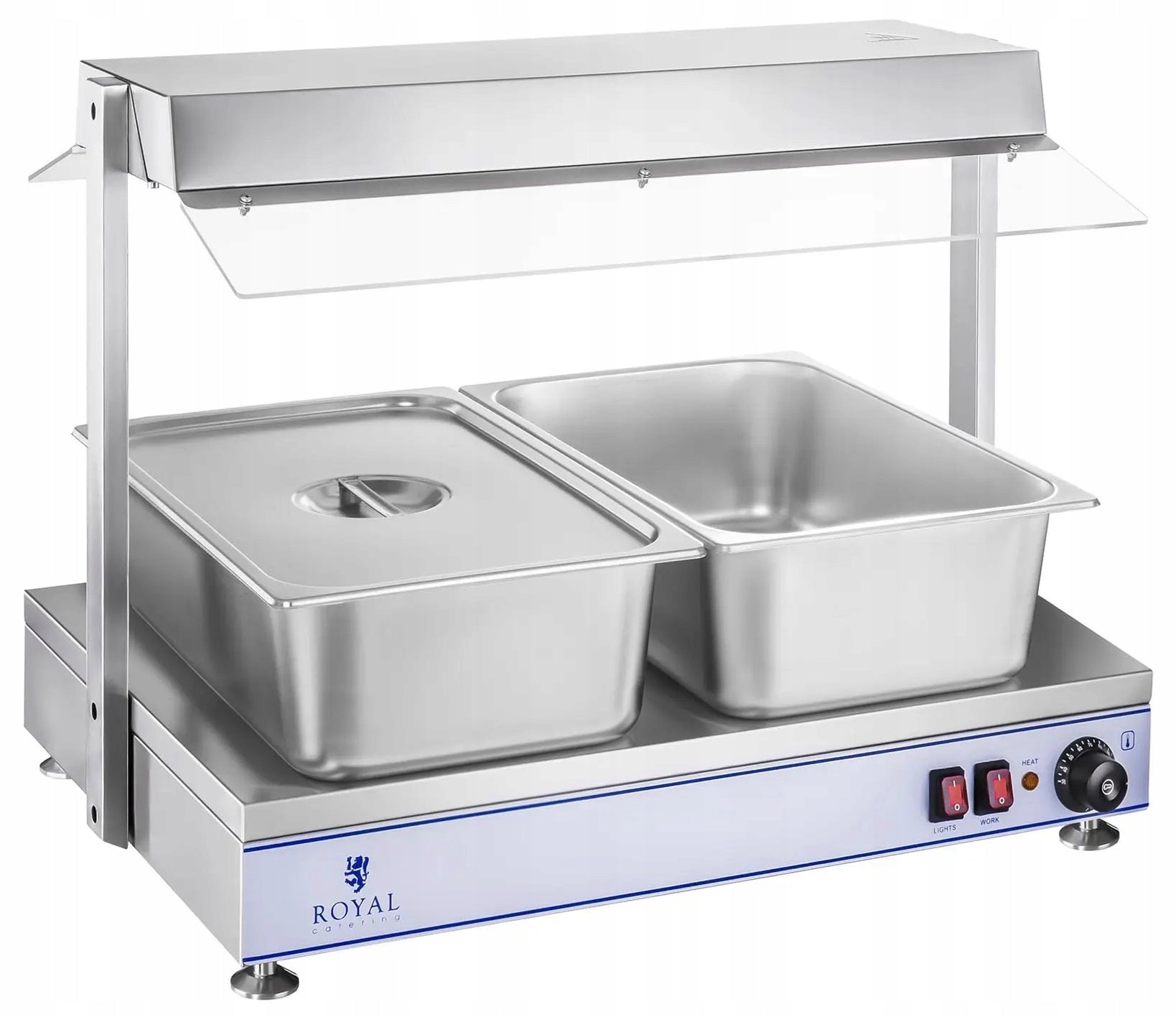 Heating plate 700x500mm 2 halogens 1100W ROYAL CATERING RCHP-70 10010382 Manufacturer code 10010382