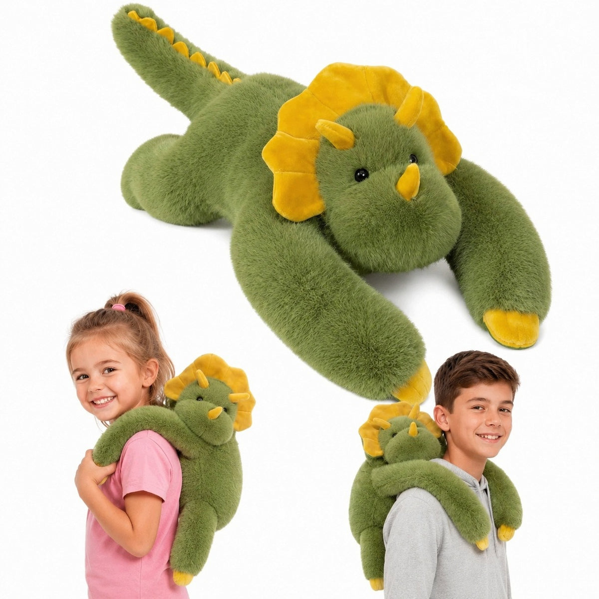 Heavy Plush Toy Therapeutic DINOSAUR Weighted Bear 65cm 1020g ADHD