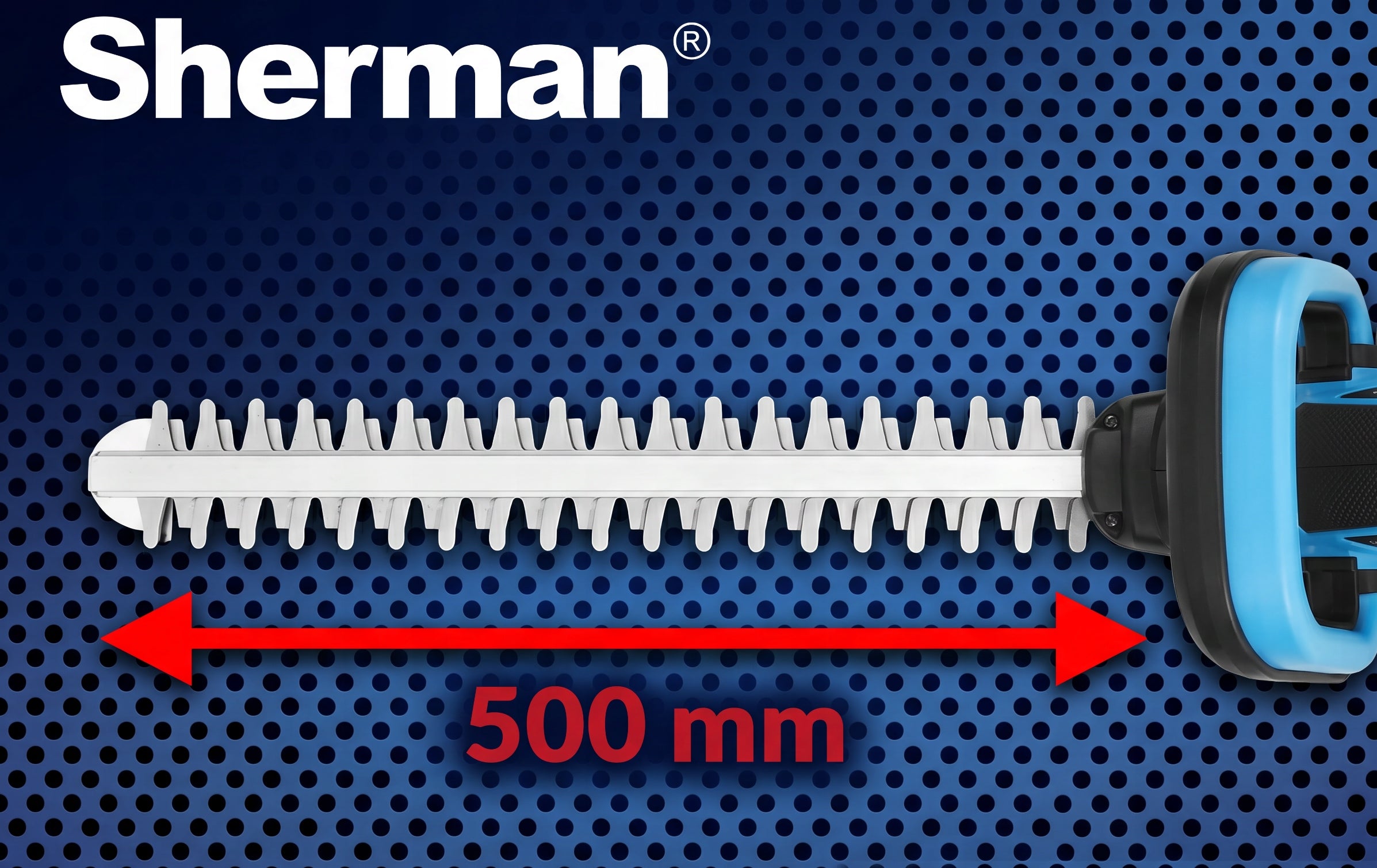 Hedge Trimmer BATTERY POWERFUL 2x 4.0Ah Sherman Battery capacity 4 Ah