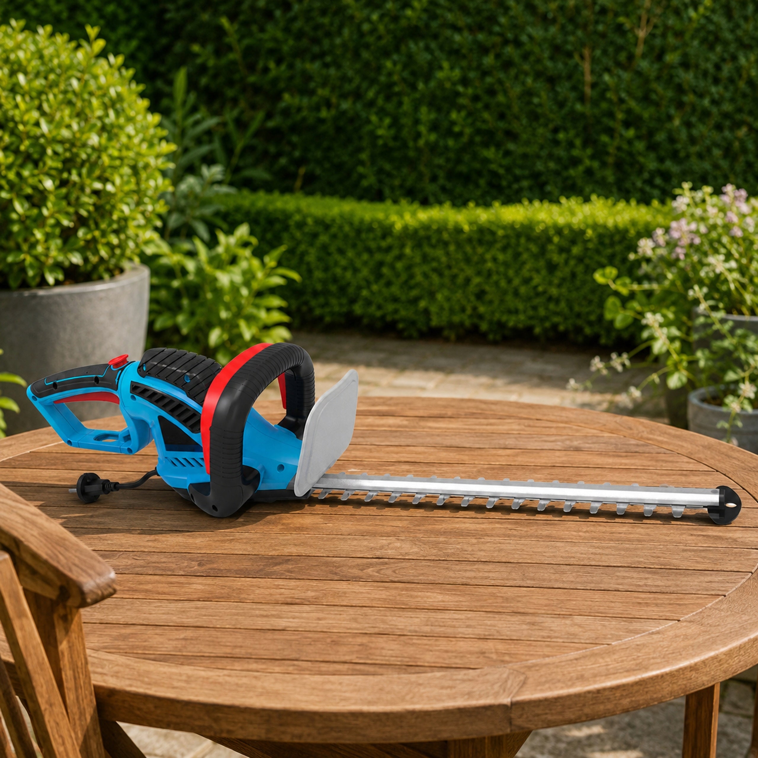 Hedge Trimmer Electric Blade 61cm Rotary Handle Blaupunkt Packaging status original