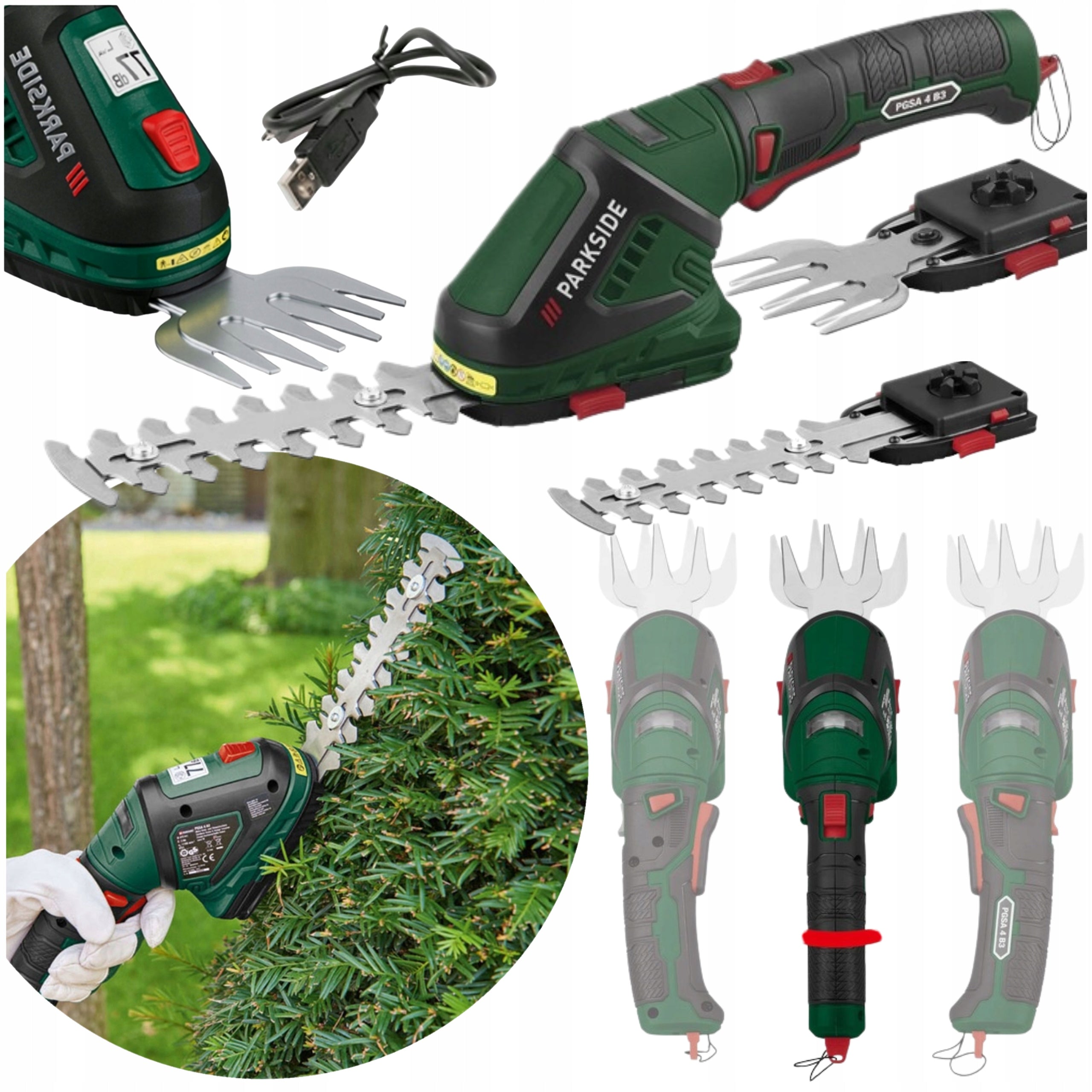 Hedge Trimmer Electric Scissor Trimmer 2in1 For Trimming Cutting