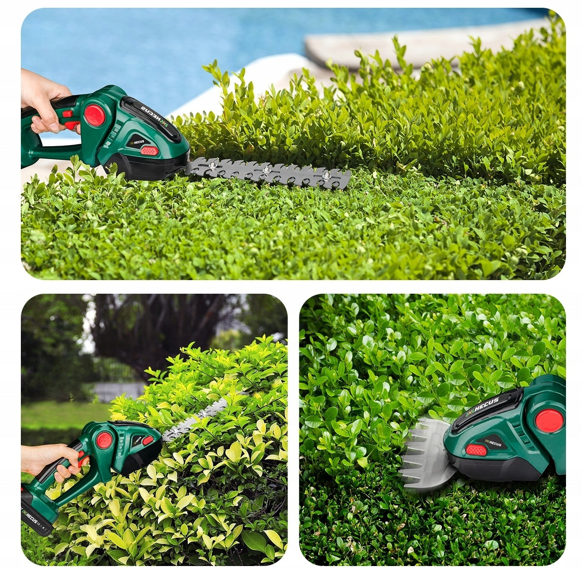 Hedge Trimmer Shrub Cordless Blade 22CM 13CM Cutting 2xAKU Manufacturer code BT-CHT-20D