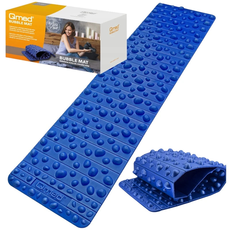Hedgehog for foot massage. Mat on flat feet and valgus. Bubble Mat Qmed