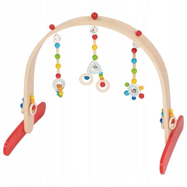 Heimess wooden baby gym confetti - colorful play arch for babies