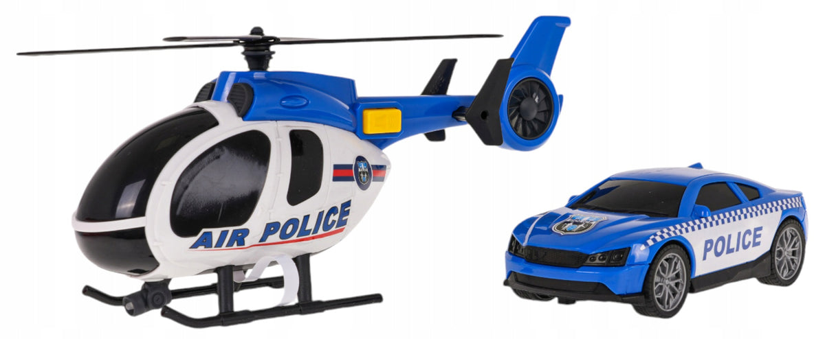 Helicopter + Car Police Brand Ramiz
