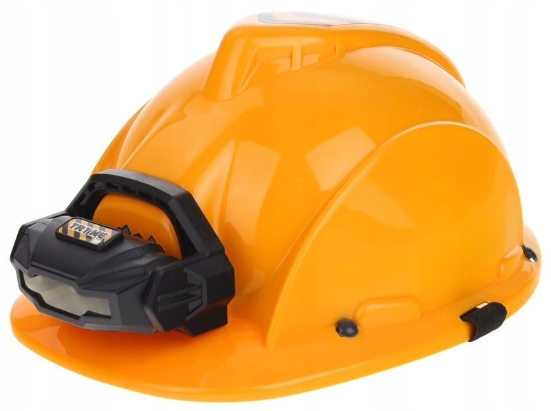 Helmet Protective Work Helmet Construction LED Flashlight Light Effects Packaging status original