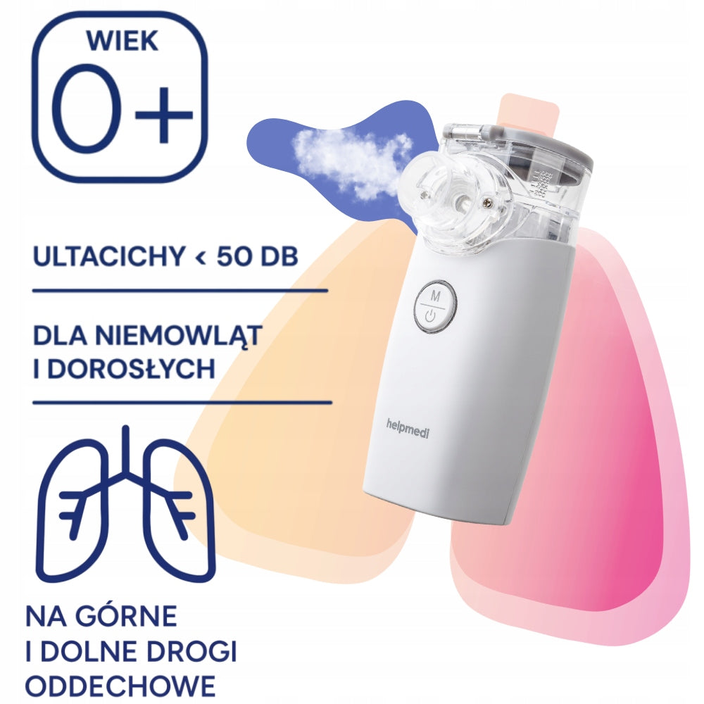 HelpMedi NebuCare mesh nebuliser. Pure super quiet inhaler Packaging status original
