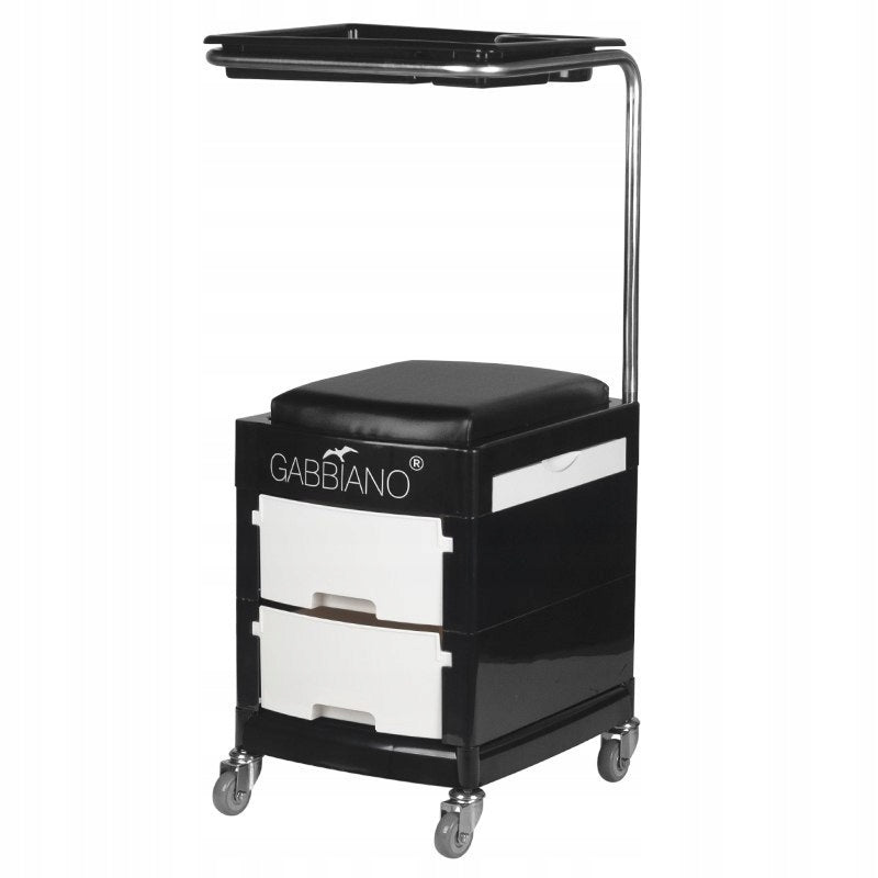 Helper - pedicure stool 16 plus black/white Brand Activeshop