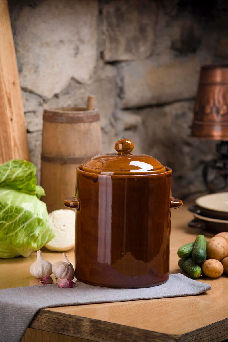 Hermetic pot 2.5L + lid KAMIONKA KRYSTYNKA Brand Krystynka