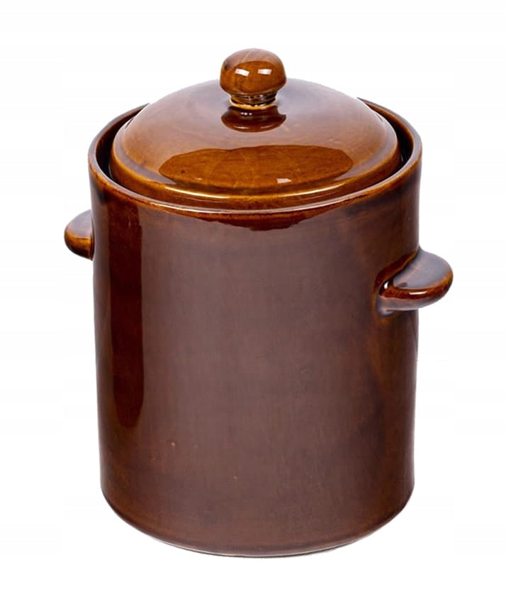 Hermetic pot 5L with lid STONEWARE KRYSTYNKA Brand Krystynka